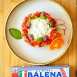 Cheesecake salata monoporzione con taralli, burrata, pasta d’acciughe ai profumi mediterranei